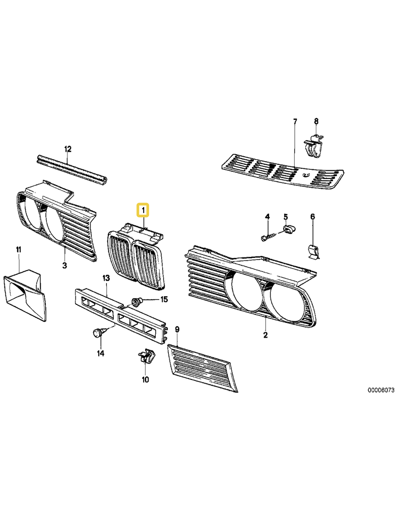 BMW Center grill for BMW E-30