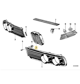 BMW Center grill for BMW E-12