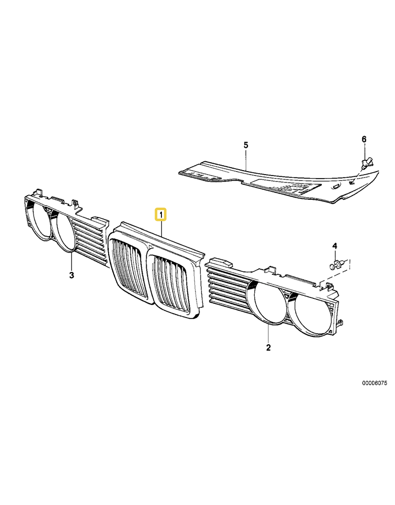 BMW Center grill for BMW E-32