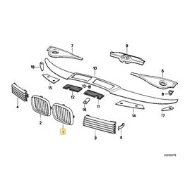 BMW Grill left for BMW E-31
