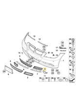 BMW Front bumper left grill for BMW E-90