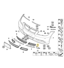 BMW Front bumper left grill for BMW E-90