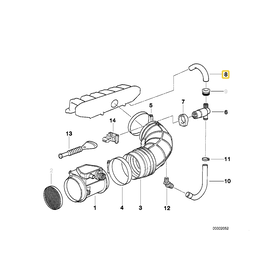 BMW Mass air flow sensor for BMW E-34 E-36