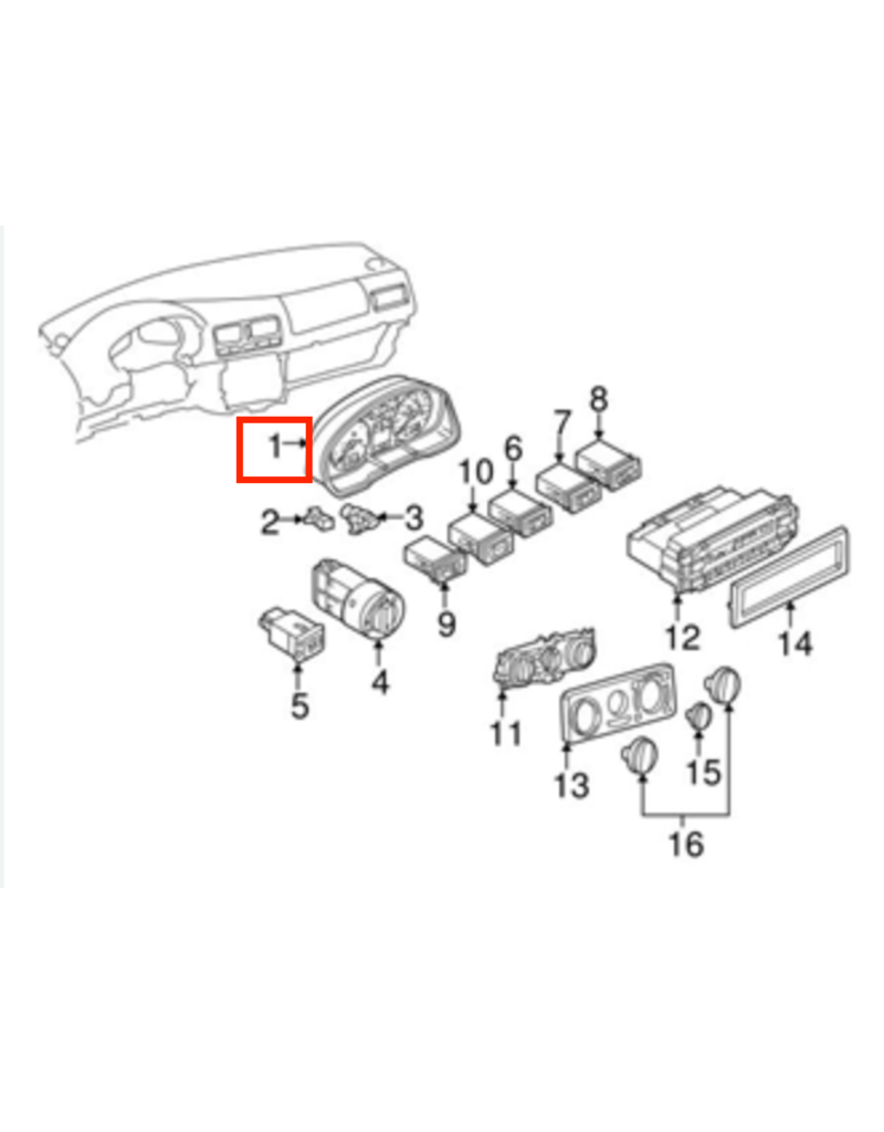 Speedometer for VW Jetta
