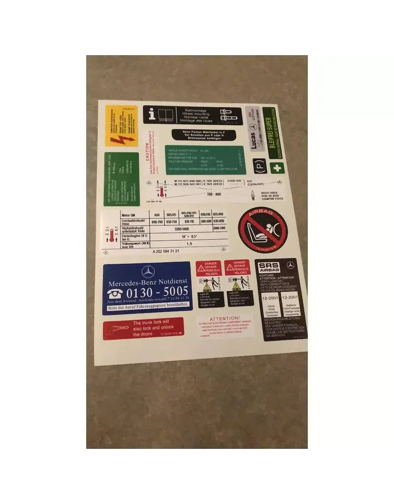 Decal Set Stickers