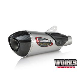 Yoshimura Yoshimura Street Exhaust Systems; Alpha T; Slip-On; Stainless Steel with Carbon Fiber End Cap