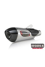Yoshimura Yoshimura Street Exhaust Systems; Alpha T; Slip-On; Stainless Steel with Carbon Fiber End Cap