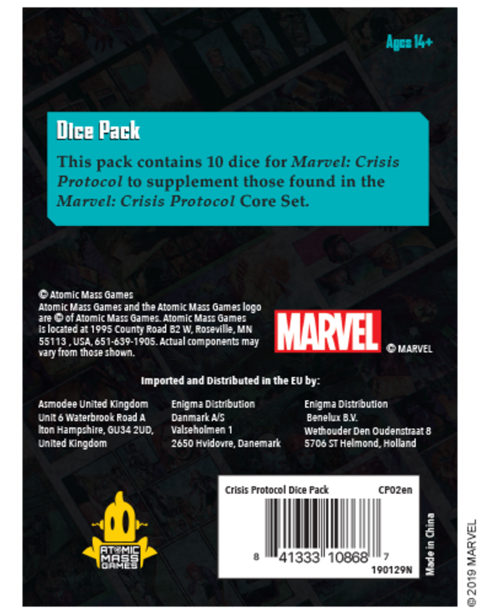Atomic Mass Marvel Crisis Protocol Dice Pack