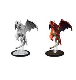 Wizkids D&D Primed Mini: Young Red Dragon