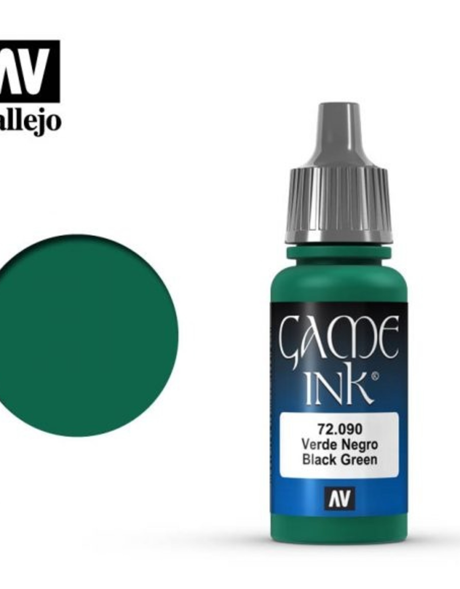 Vallejo 72.090 Black Green Ink