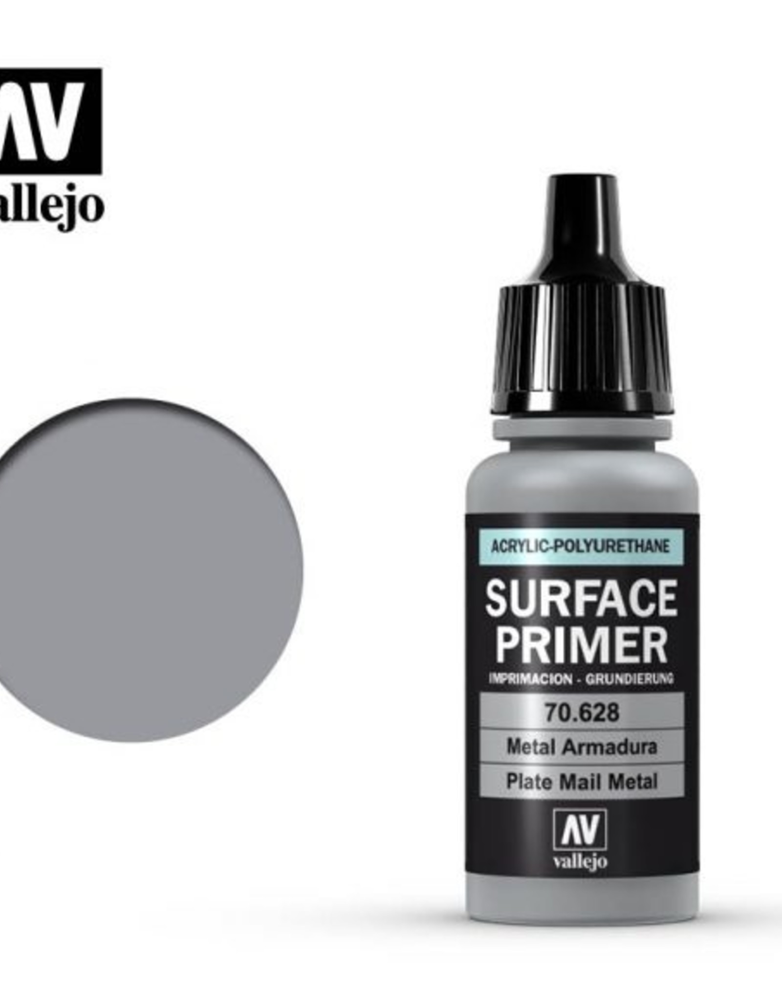 Vallejo Surface Primer:  70.628 Plate Mail Metal