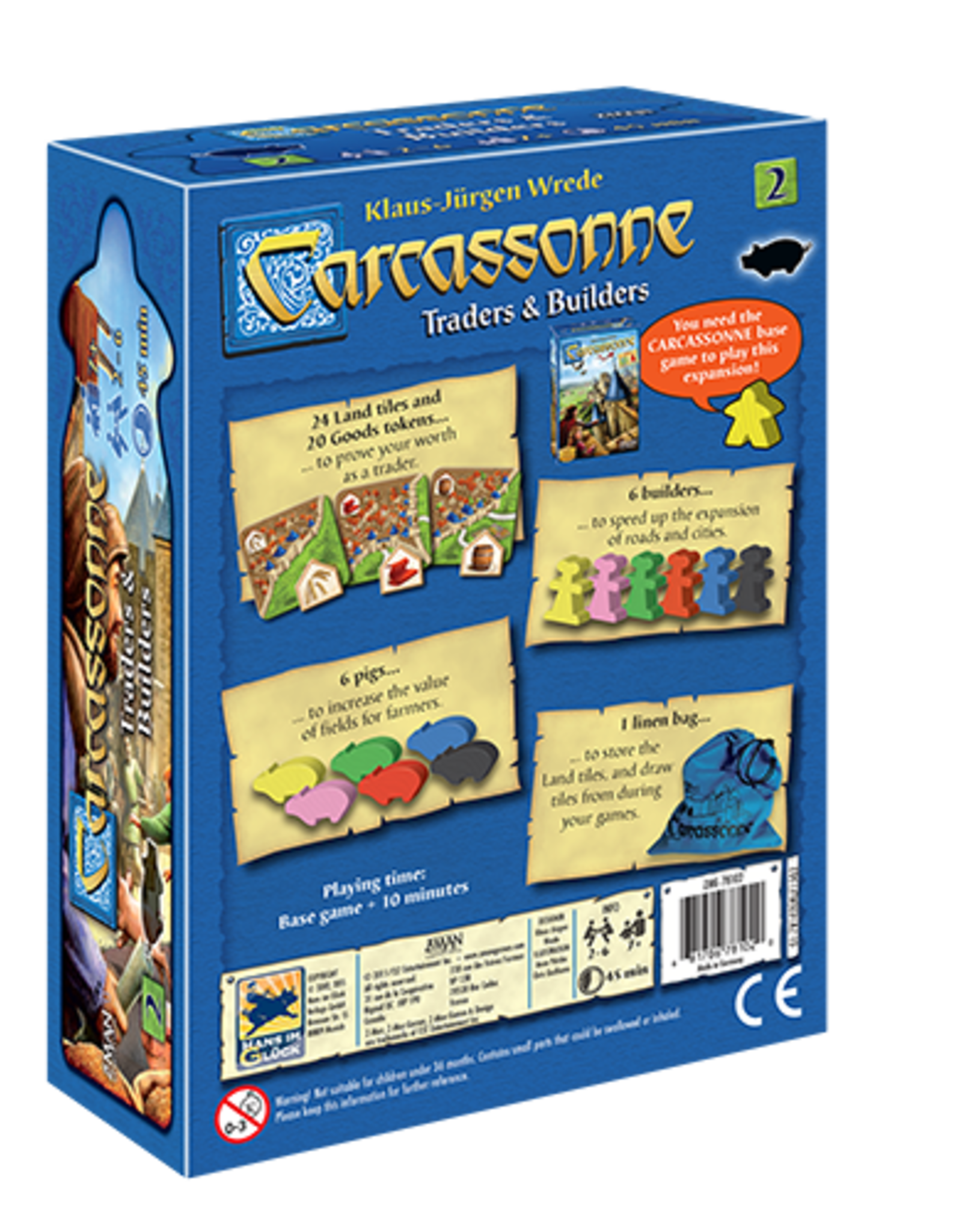 Z-Man Games Carcassonne Expansion 2: Traders and Builders