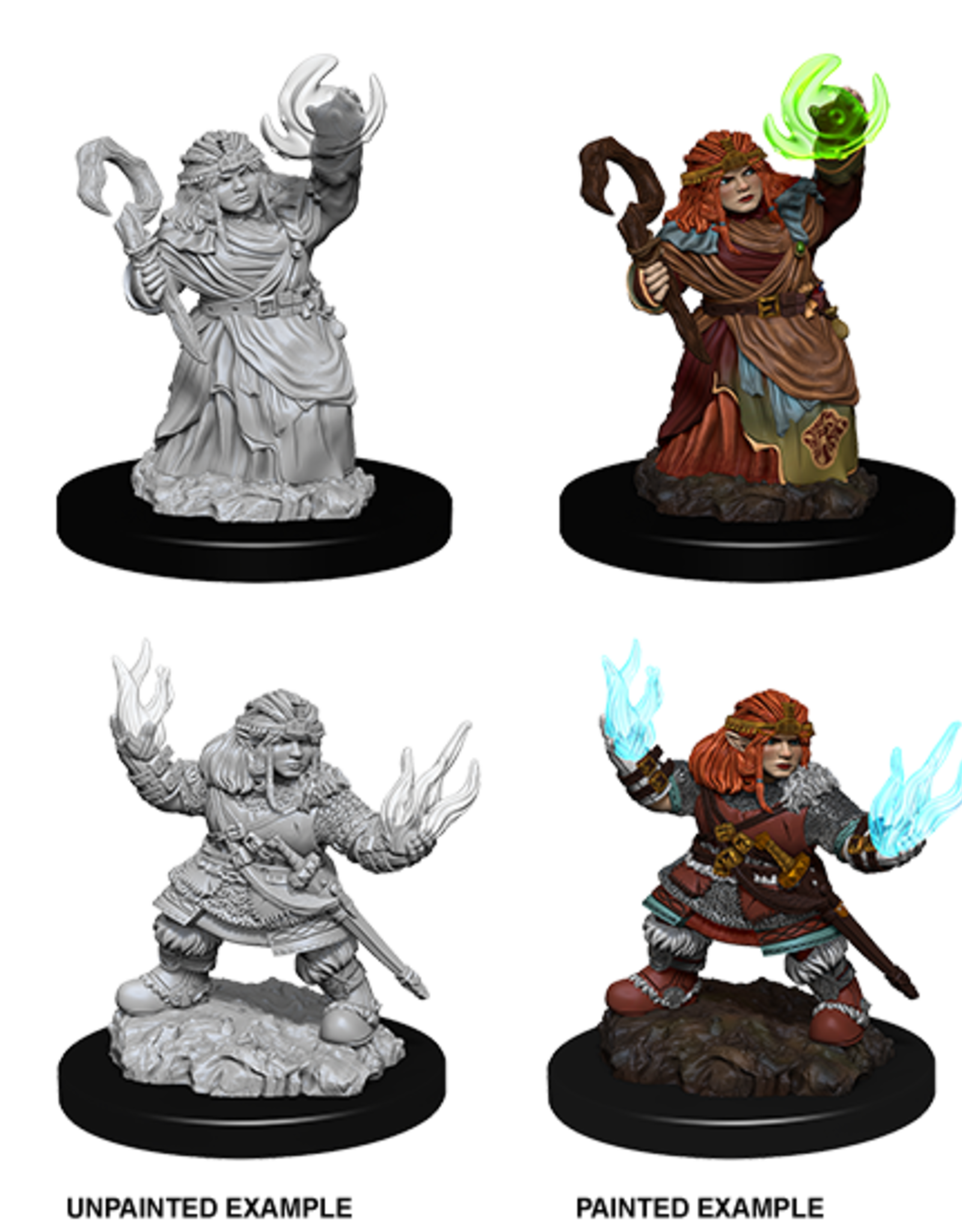 Wizkids D&D Mini: NM Primed: Female Dwarf Summoner