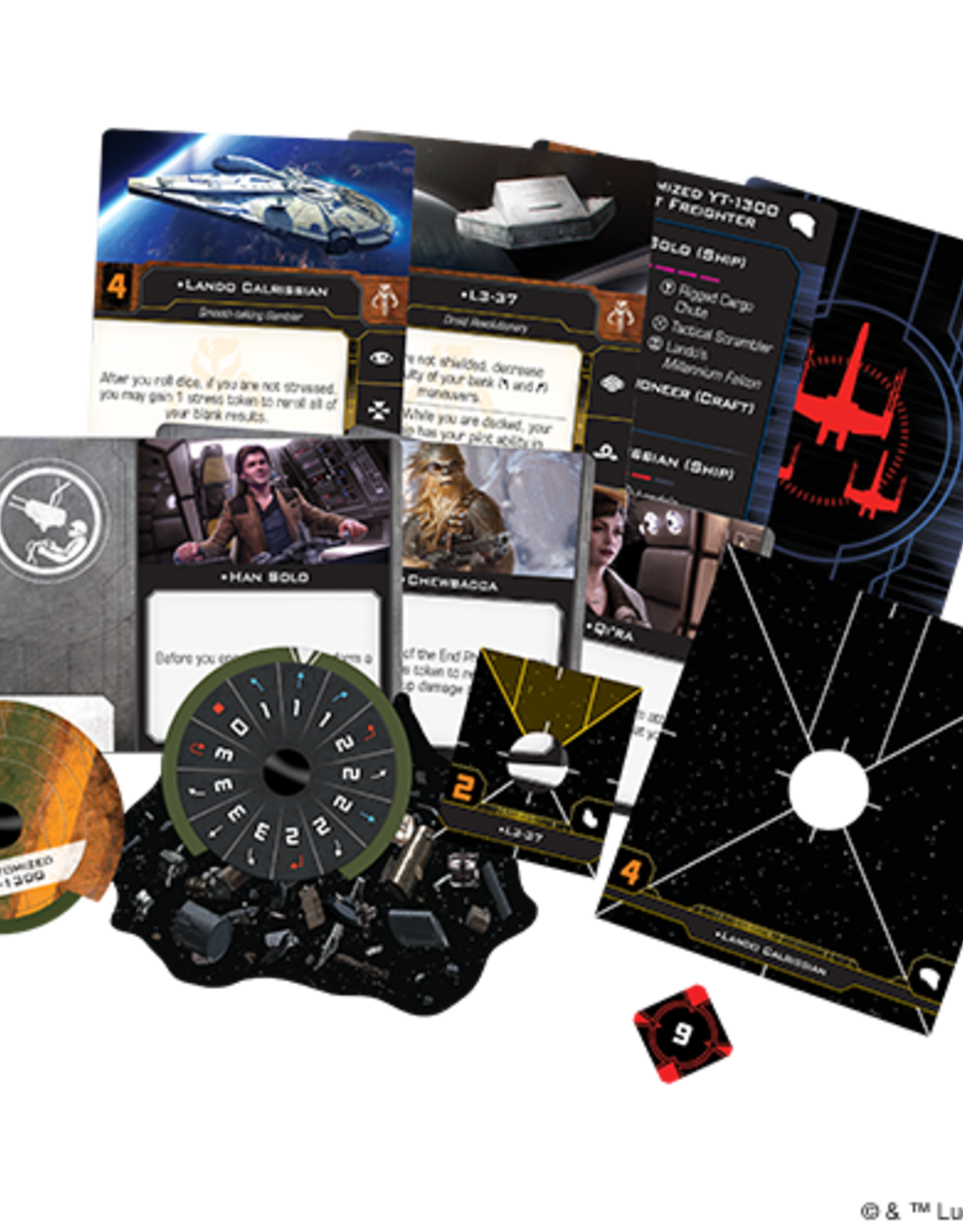 FFG Star Wars X-Wing 2.0: Lando's Millennium Falcon Expansion 2.0 Pack