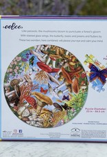 Eeboo Puzzle 500pc Round: Mushrooms and Butterflies