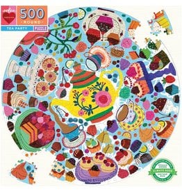Eeboo 500 pc Round Tea Party Puzzle