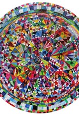 Eeboo Triangle Pattern 500 Piece Round Puzzle