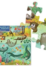 Eeboo Otters at Play 64 Piece Puzzle