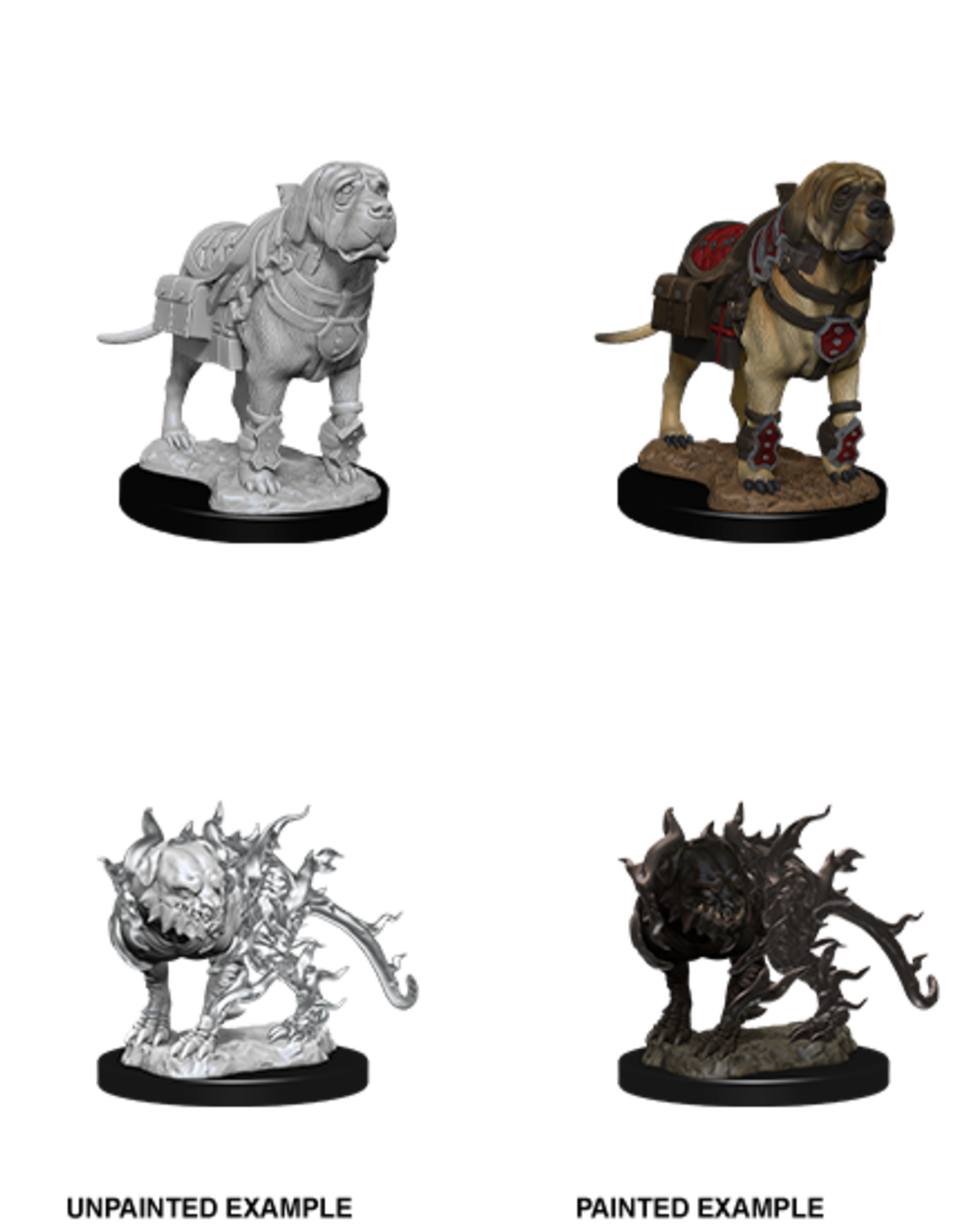 Wizkids D&D Mini: NM Primed: Mastiff & Shadow Mastiff