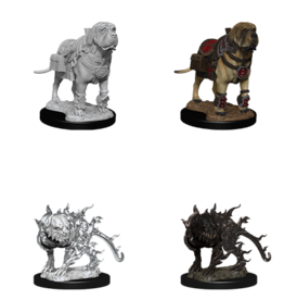 Wizkids D&D Mini: NM Primed: Mastiff & Shadow Mastiff