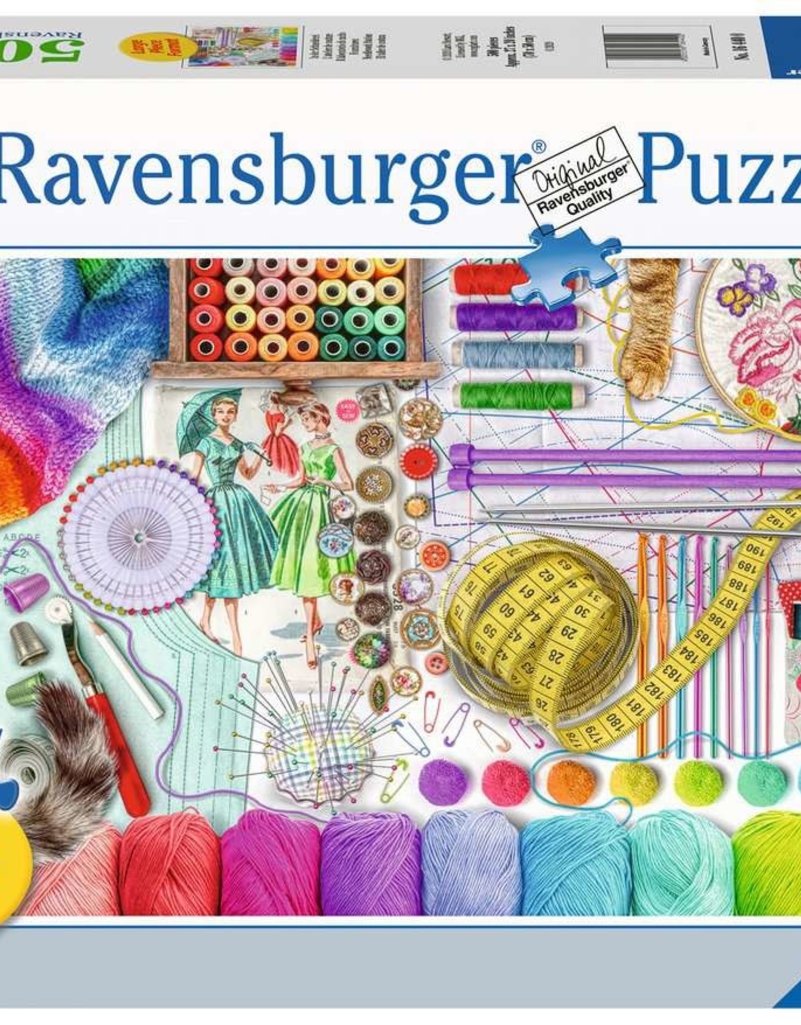 Ravensburger Needlework Station Puzzle 500pc Laarge Format