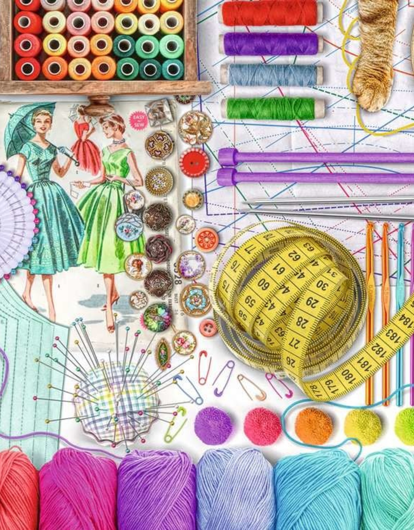 Ravensburger Needlework Station Puzzle 500pc Laarge Format