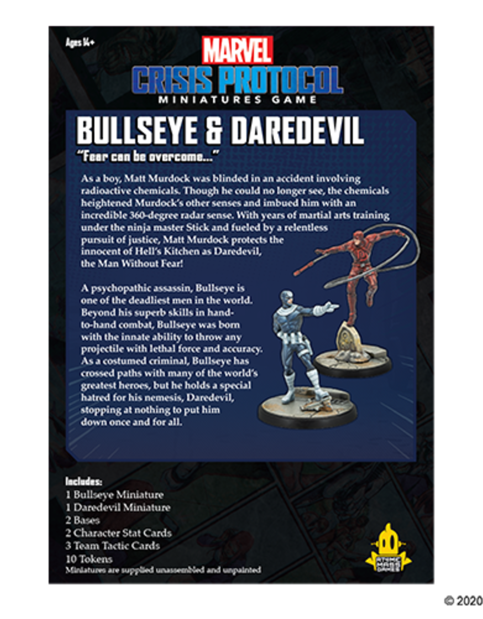 Atomic Mass Marvel Crisis Protocol:  Bullseye and Daredevil