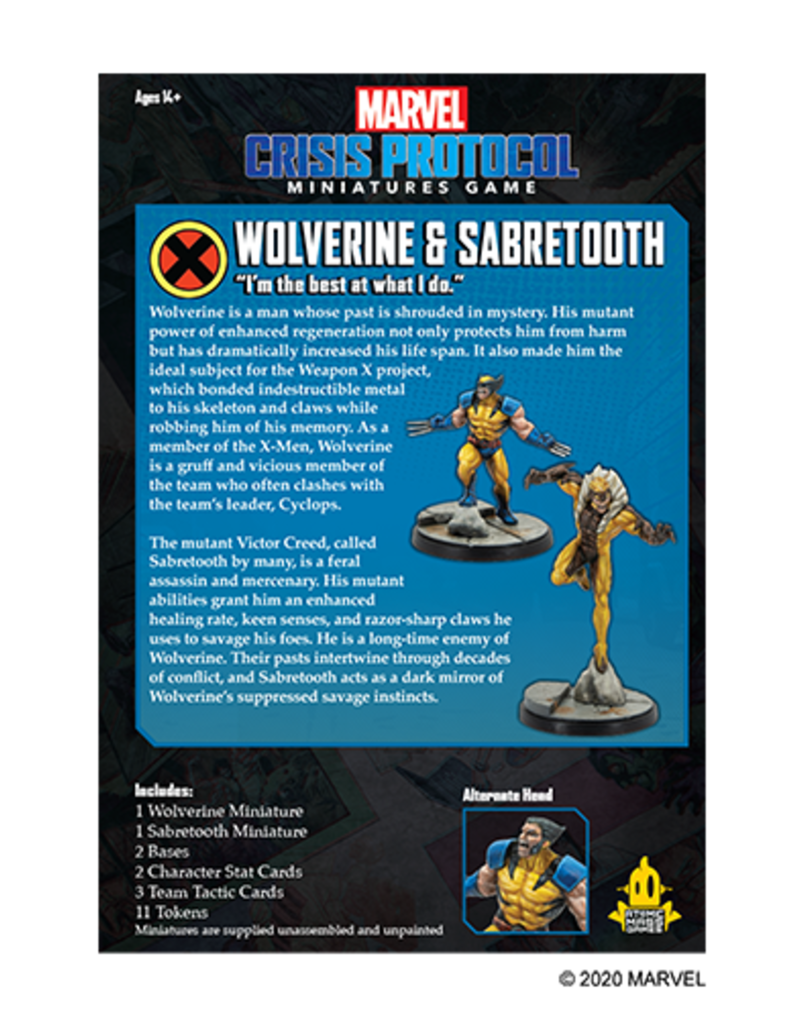 Atomic Mass Marvel Crisis Protocol: Wolverine and Sabertooth