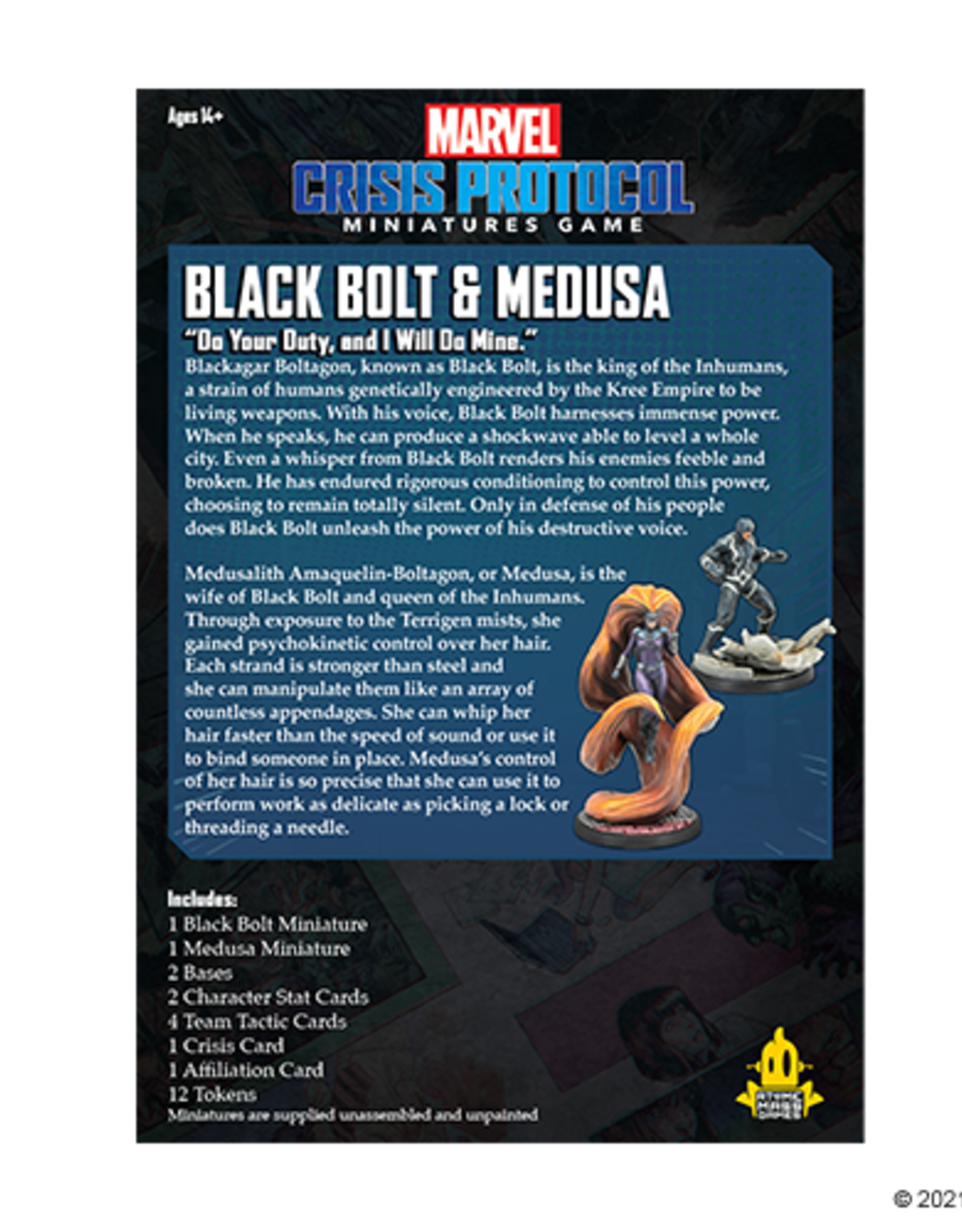 Atomic Mass Marvel Crisis Protocol: Black Bolt and Medusa