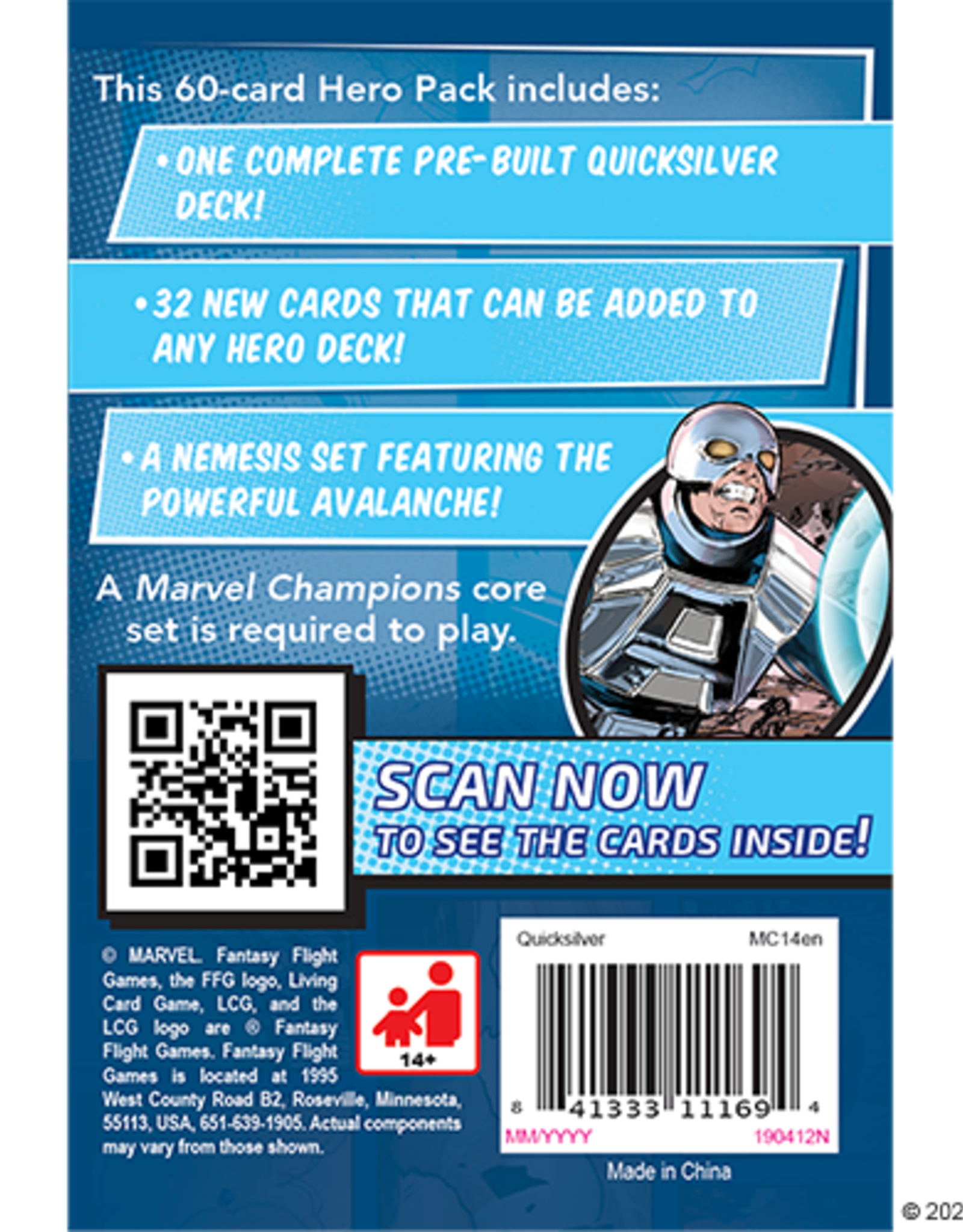 FFG Marvel Champions LCG: Quicksilver Hero Pack