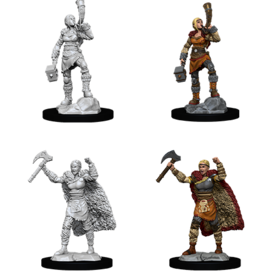 Wizkids D&D Mini: NM Primed: Female Human Barbarian