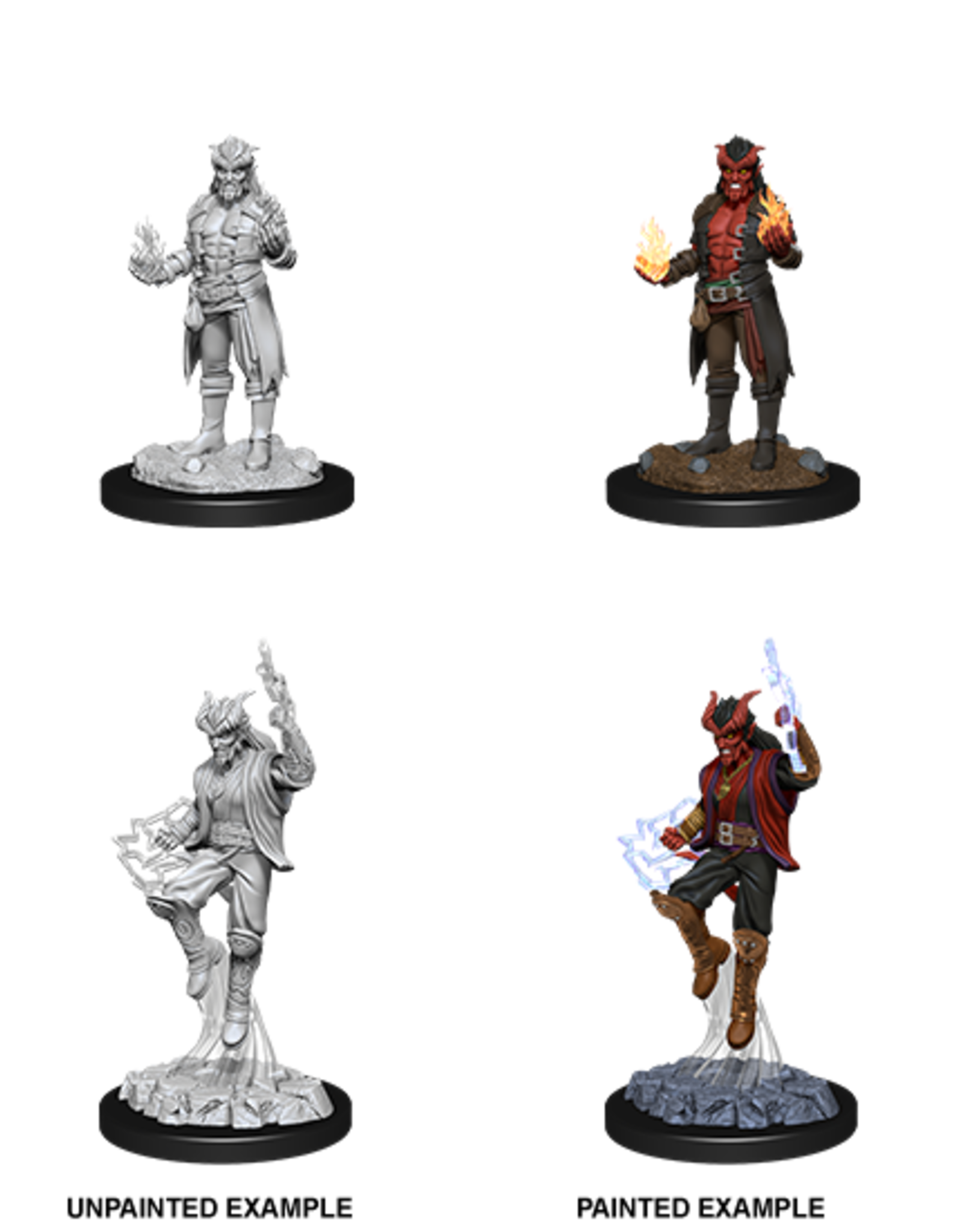 Wizkids D&D Mini: NM Primed: Male Tiefling Sorcerer