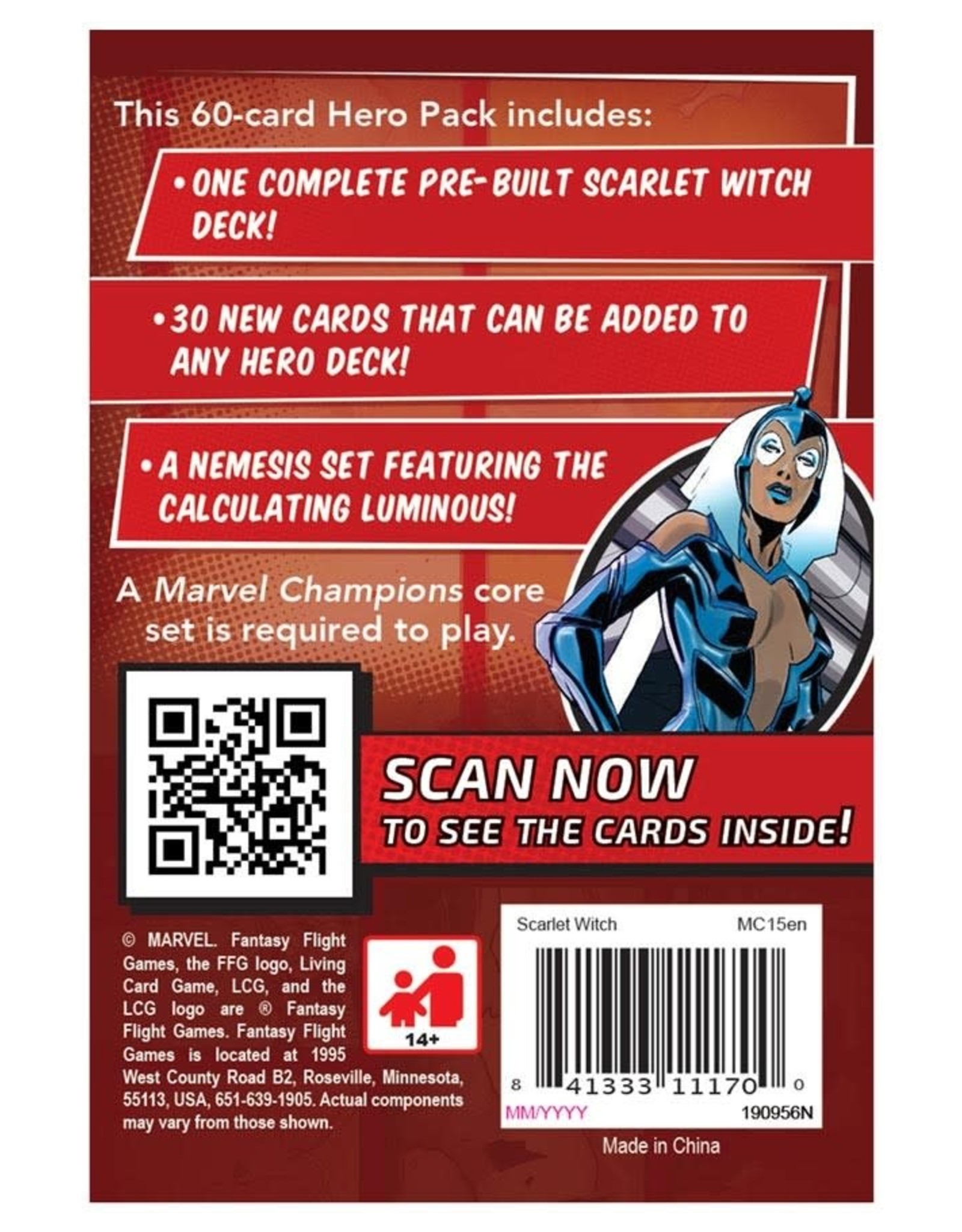 FFG Marvel Champions LCG: Scarlet Witch Hero Pack