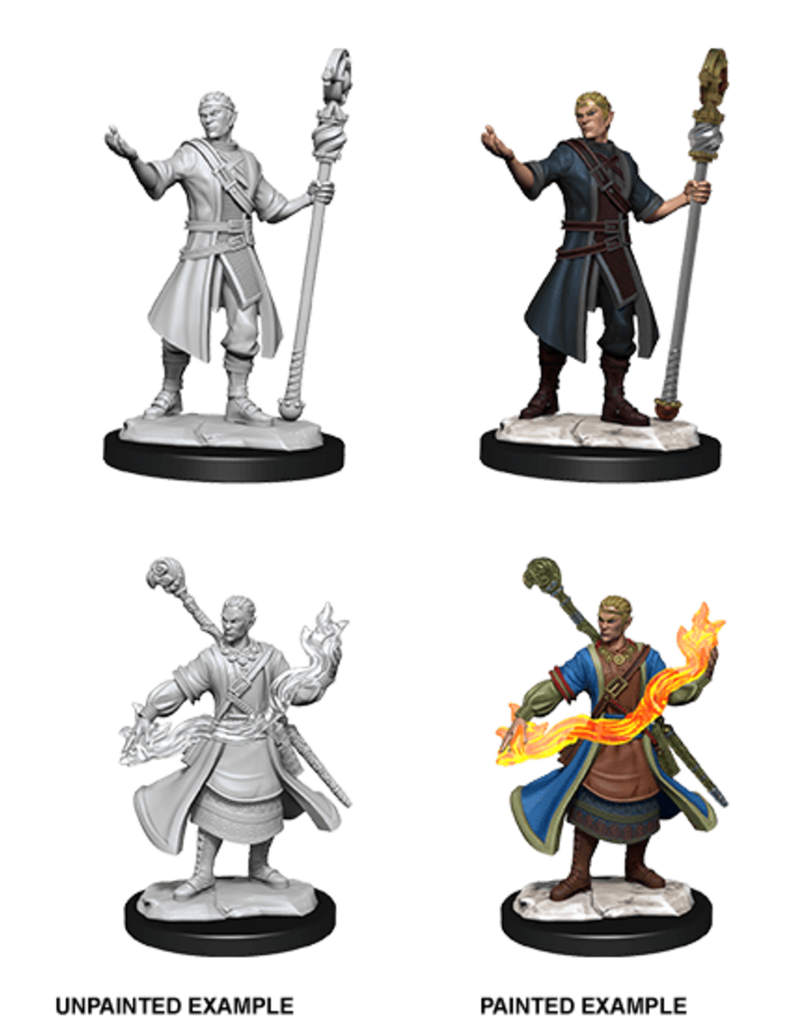 Wizkids D&D Mini: NM Primed: Half-Elf Wizard Male