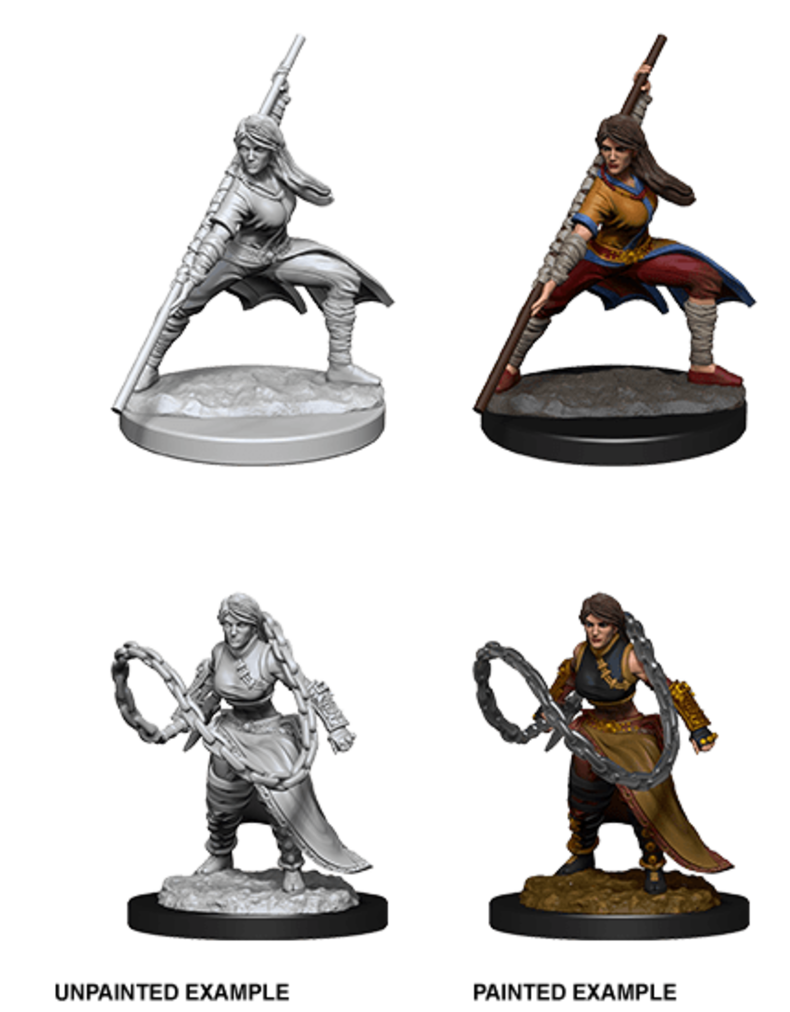 Wizkids D&D Mini: NM Primed: Human Monk Female