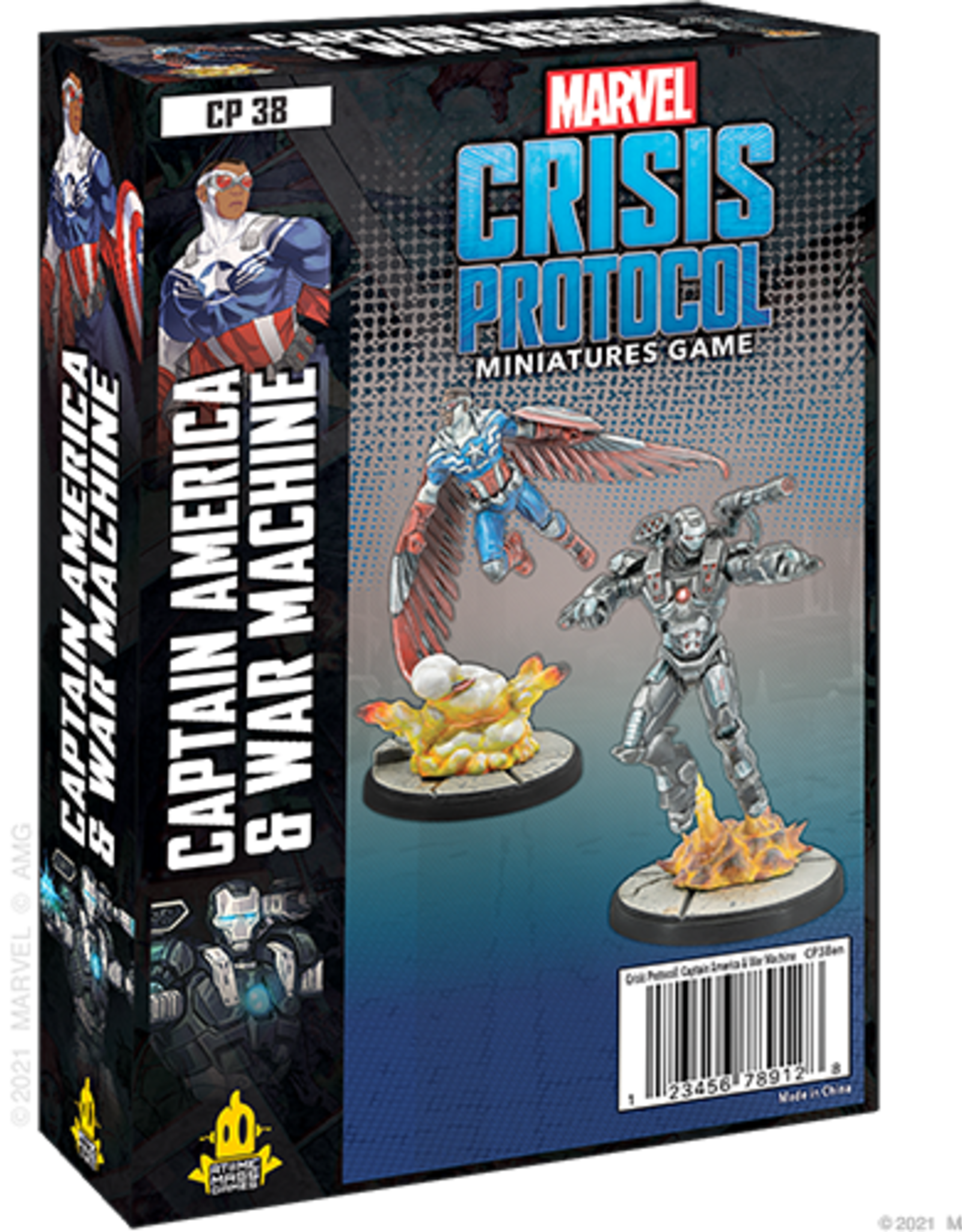 Atomic Mass Marvel Crisis Protocol: Captain America and War Machine
