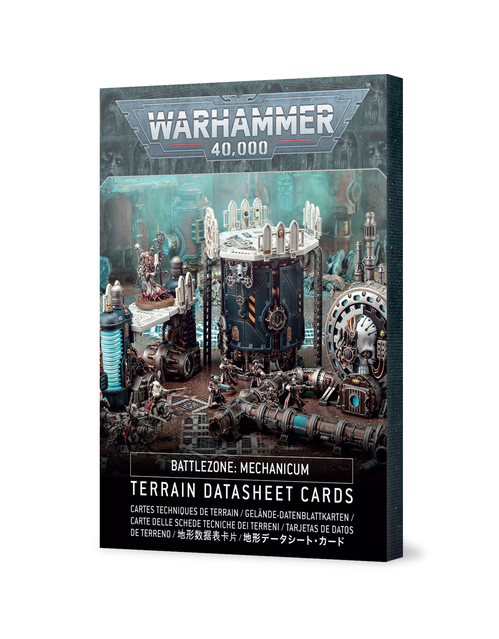 Games Workshop Warhammer 40K: Battlezone Mecanicum Terrain Datasheet Cards
