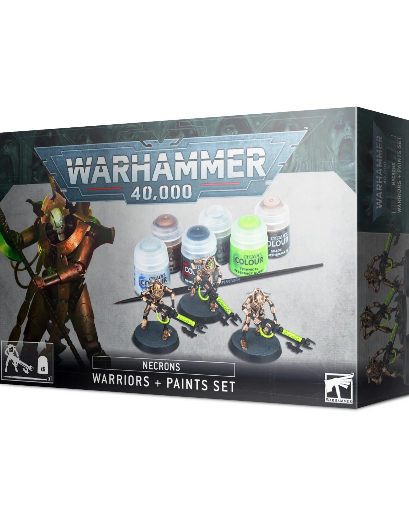 Games Workshop Warhammer 40K Necrons Warriors + Paint Set