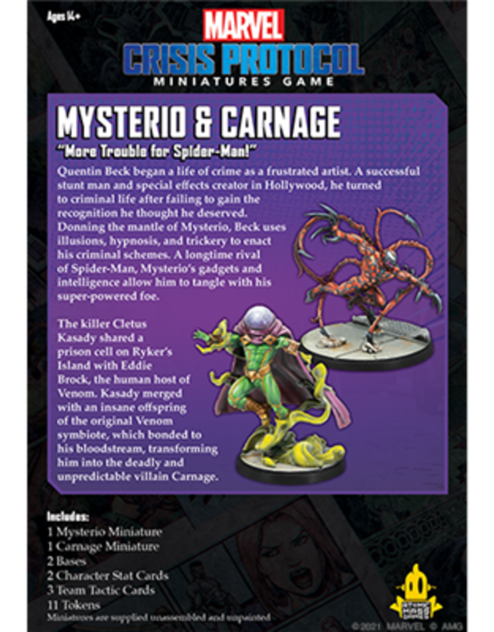Atomic Mass Marvel Crisis Protocol Mysterio & Carnage Character Pack