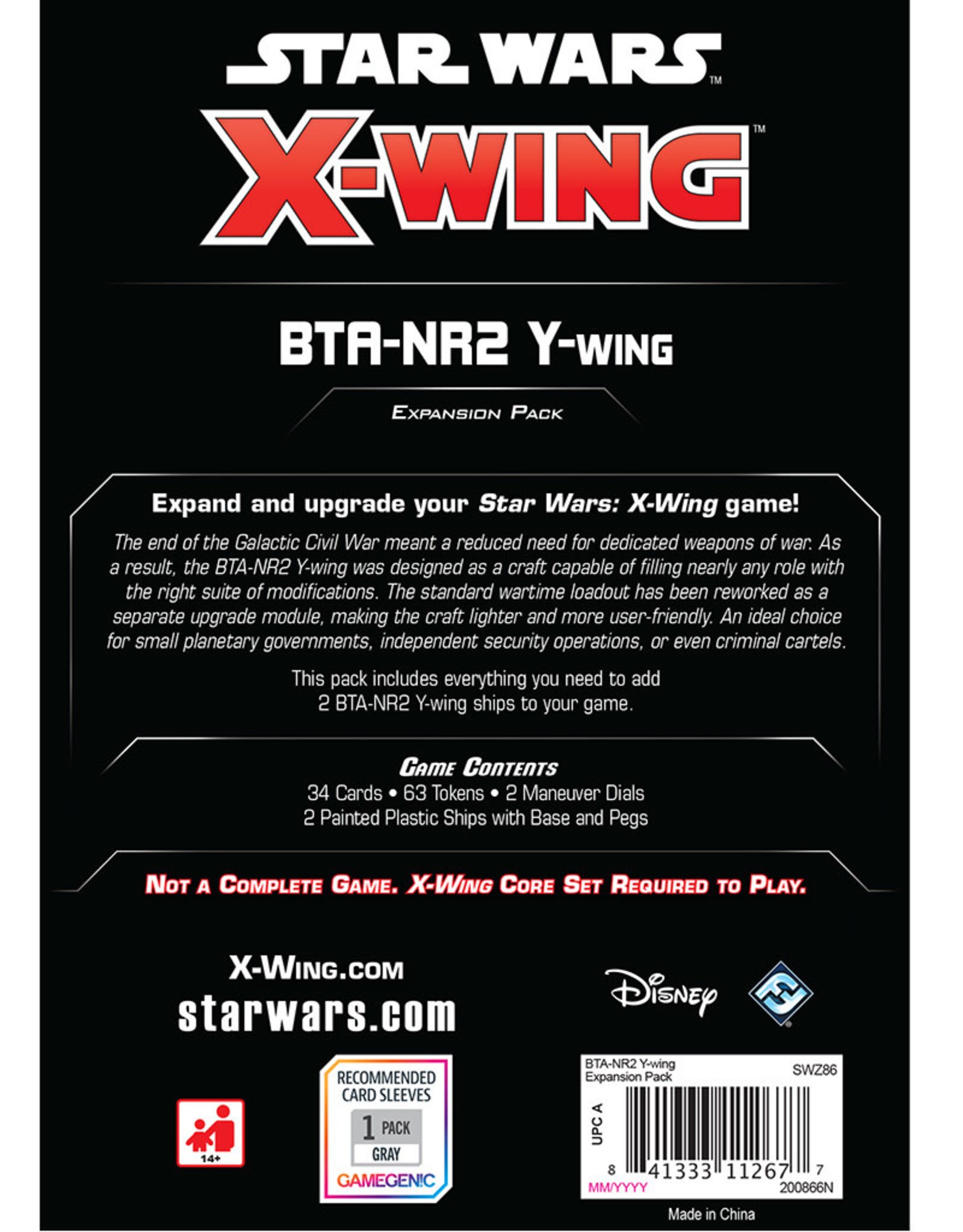 FFG Star Wars X-Wing 2.0: BTA-NR2 Y-Wing