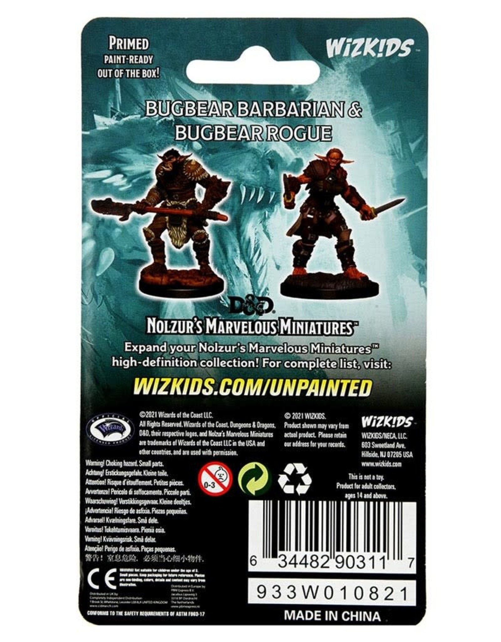 Wizkids D&D Mini: W15:  Bugbear Barbarian M & Rogue F