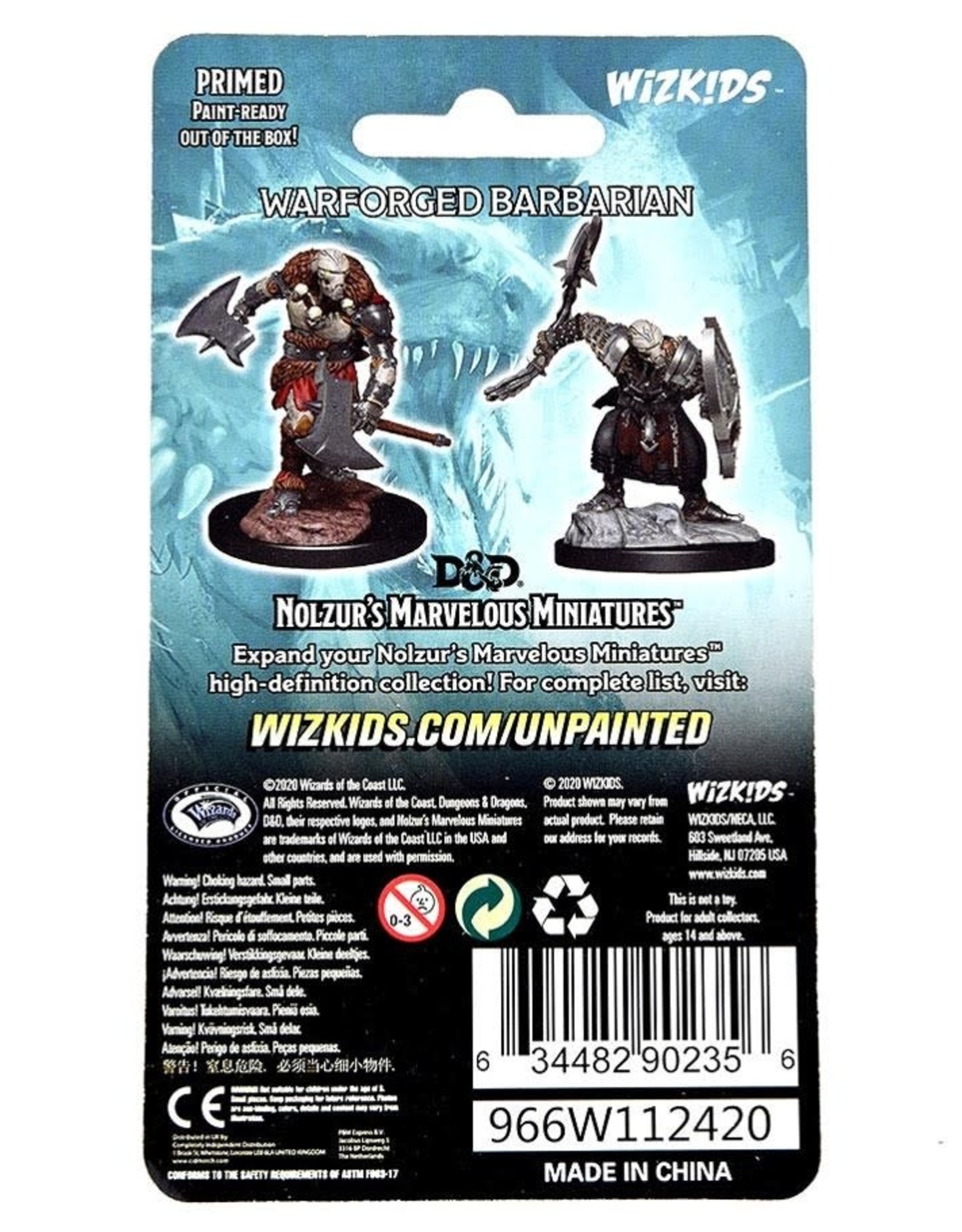 Wizkids D&D Mini: NM Primed: Warforged Barbarian