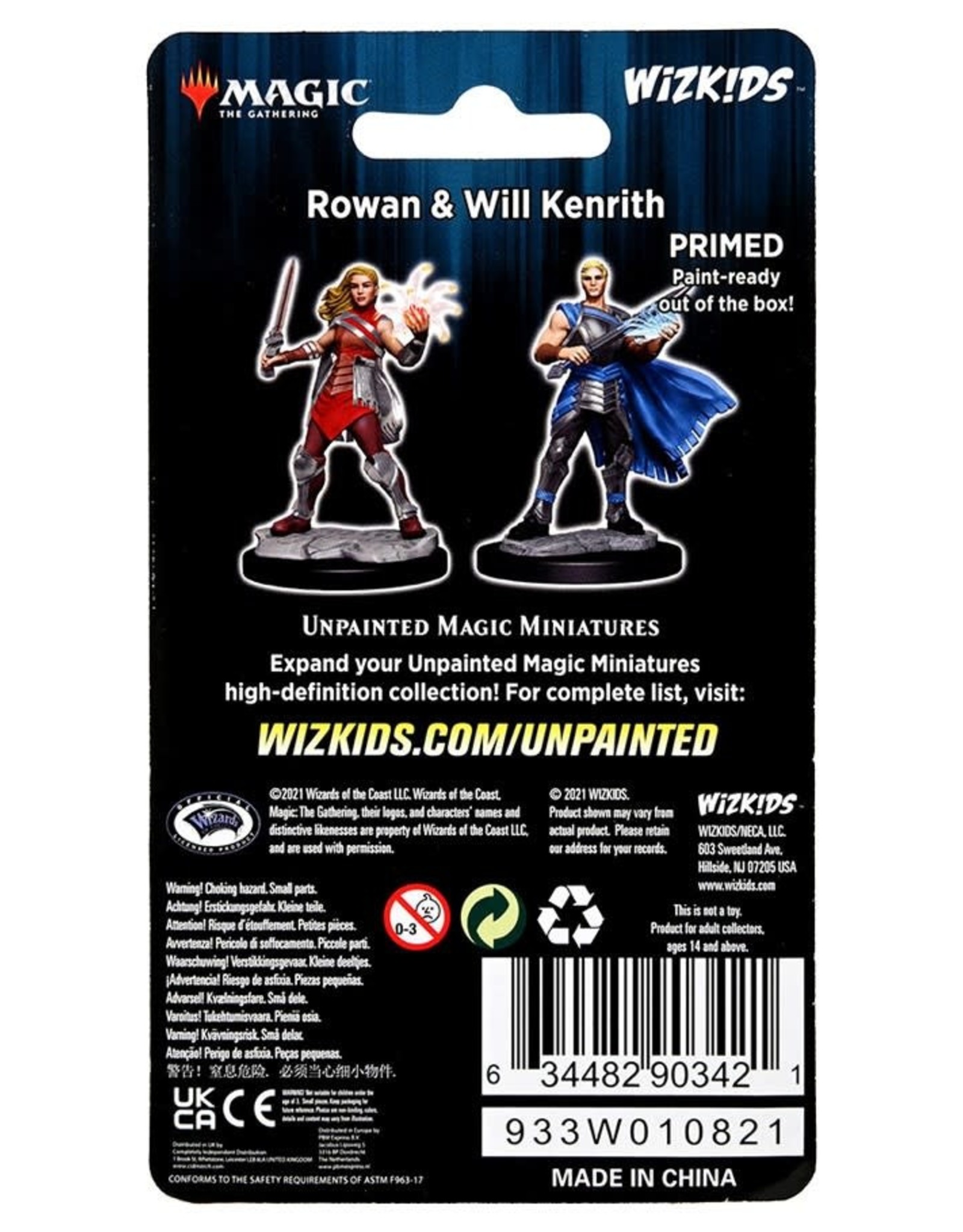 Wizkids Magic the Gathering Unpainted Miniatures: Rowan Kennrith & Will Kennrith