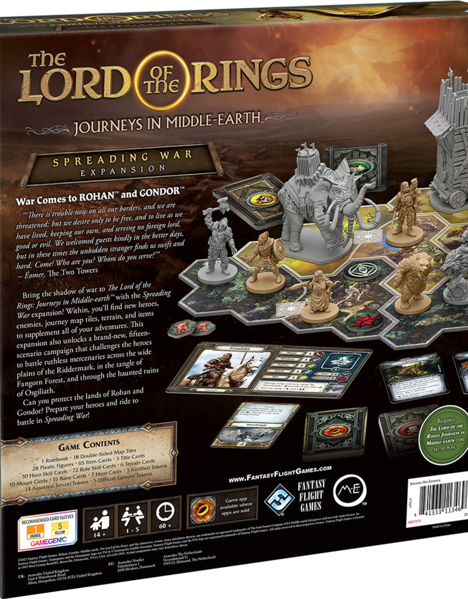 FFG Lord of the Rings: Journeys in Middle Earth: Spreading War Expansion