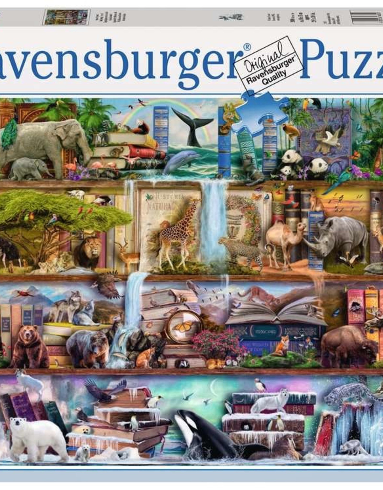 Ravensburger Puzzle 2000 Piece: Wild Kingdom Shelves