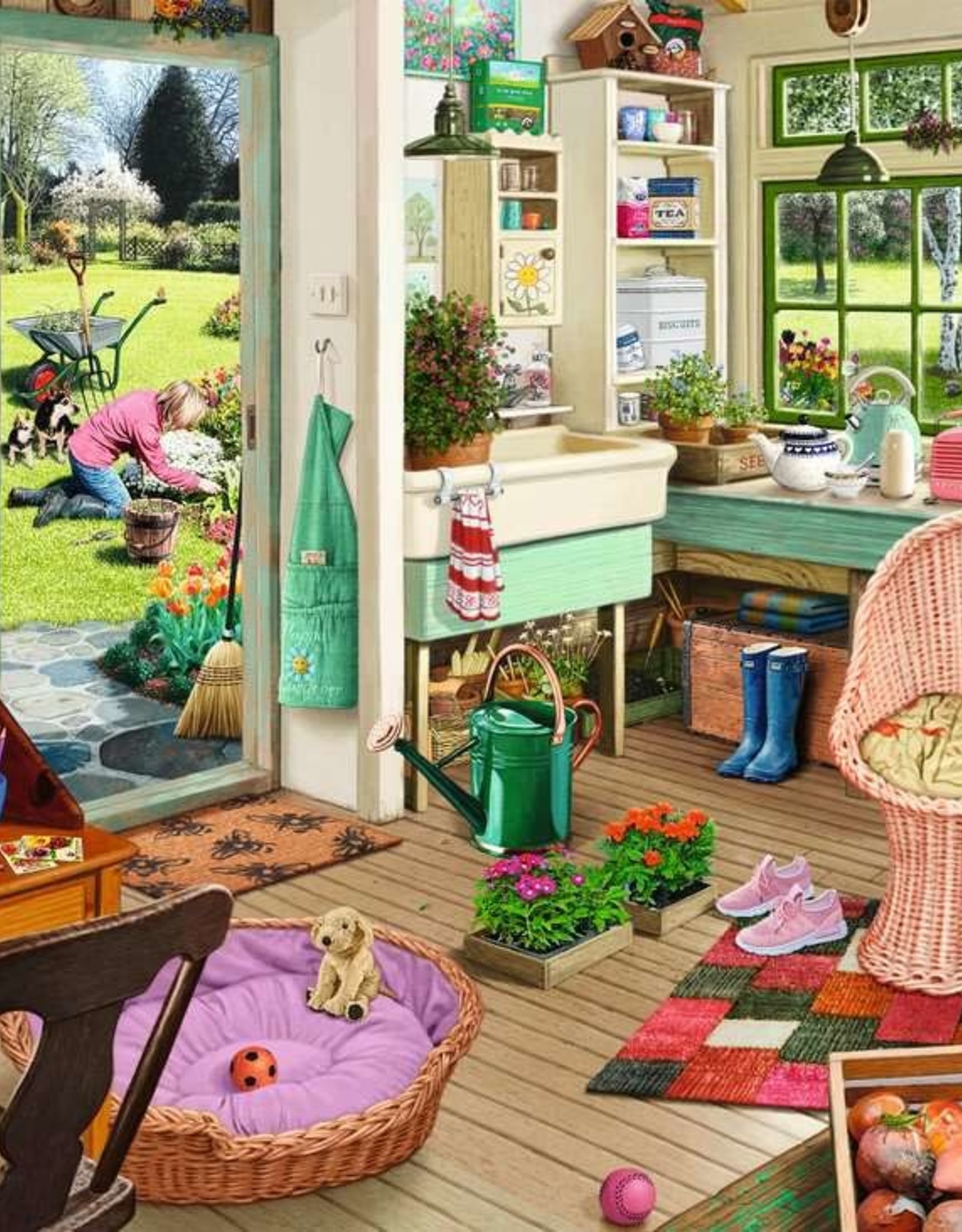 Ravensburger Puzzle 1000Pc: The Garden Shed