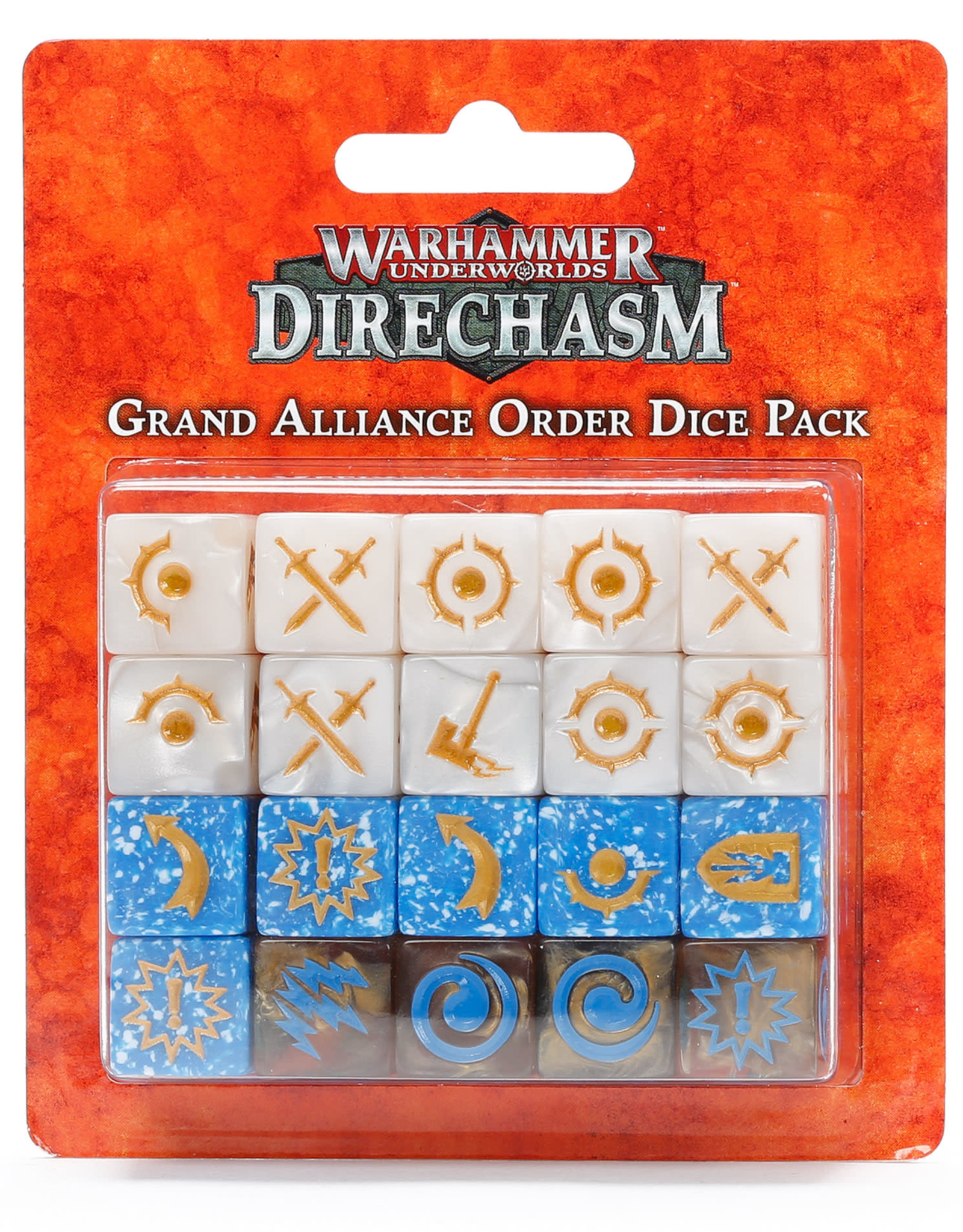 Games Workshop Warhammer Underworlds: Direchasm Grand Alliance Order Dice Pack