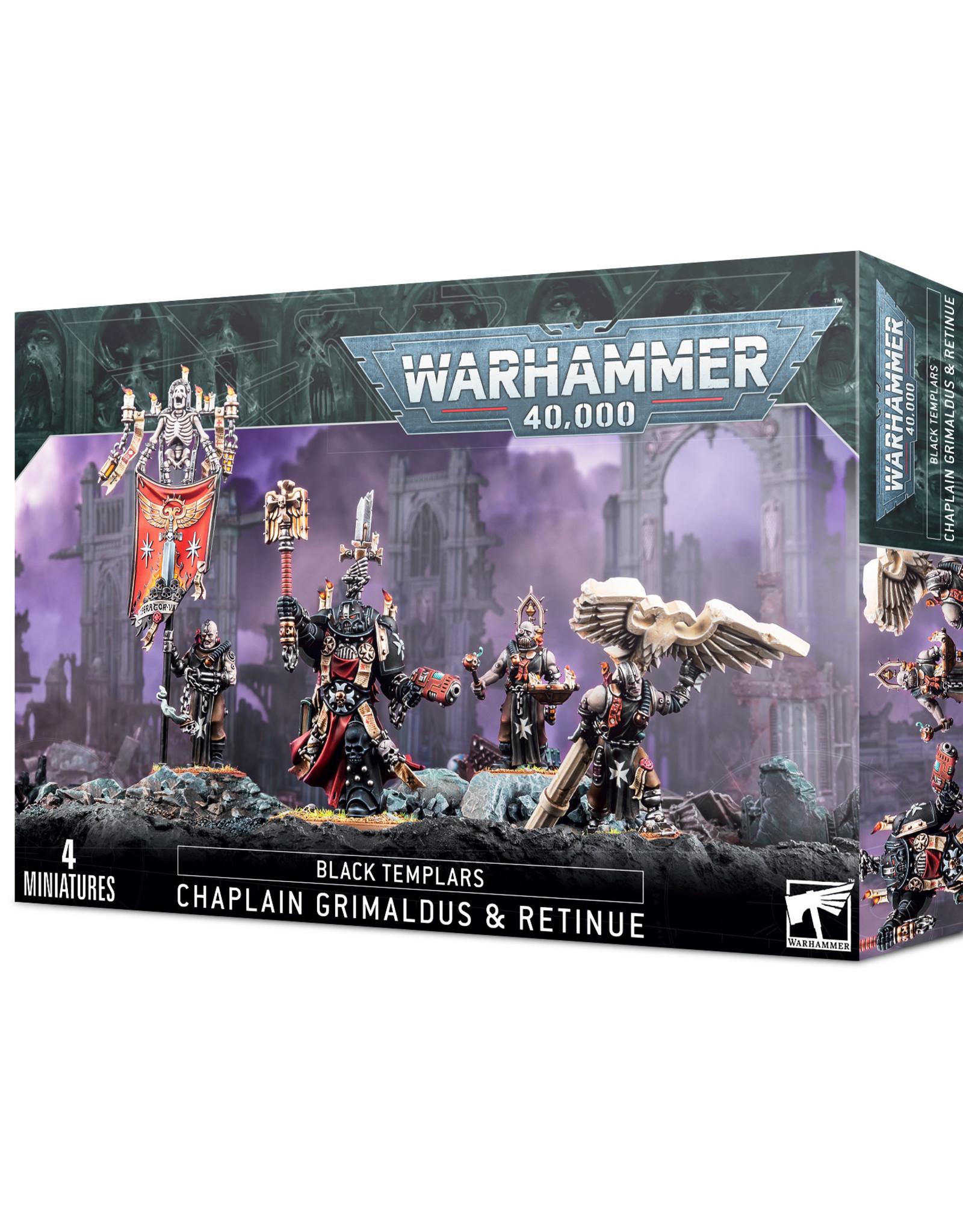 Games Workshop Warhammer 40K: Black Templars: Chaplain Grimaldus & Retinue