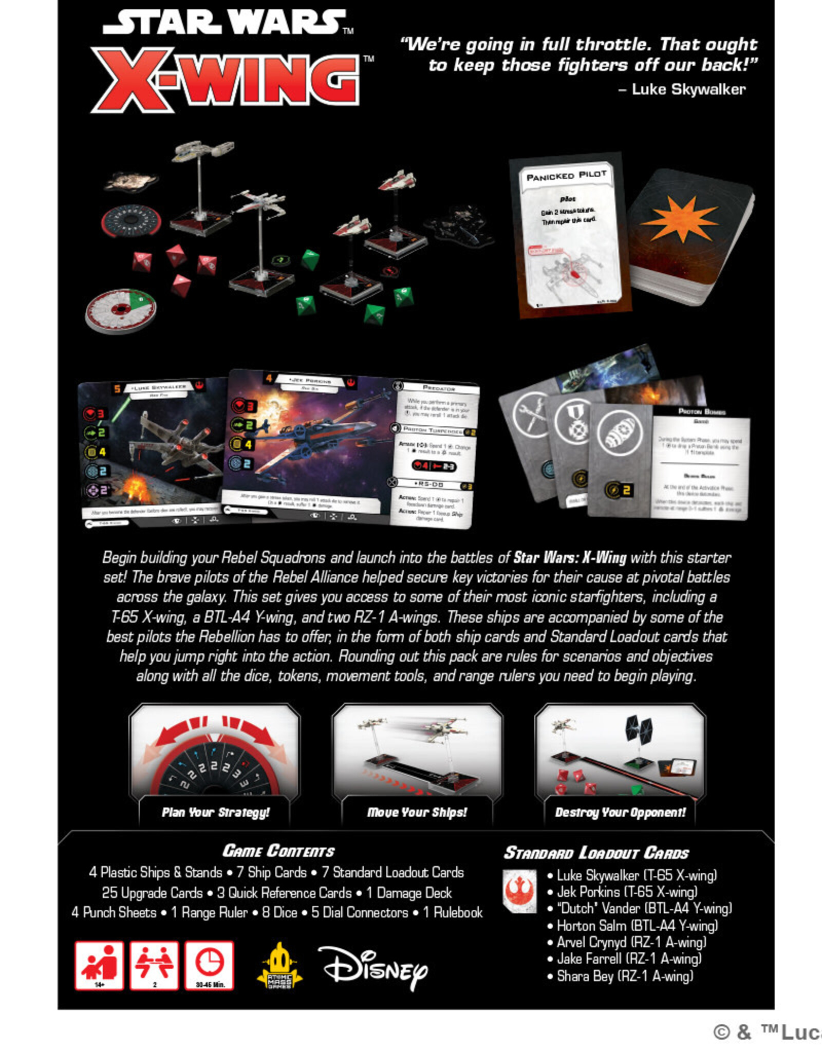 FFG Star Wars X-Wing 2.0: Rebel Alliance Squadron Starter Pack