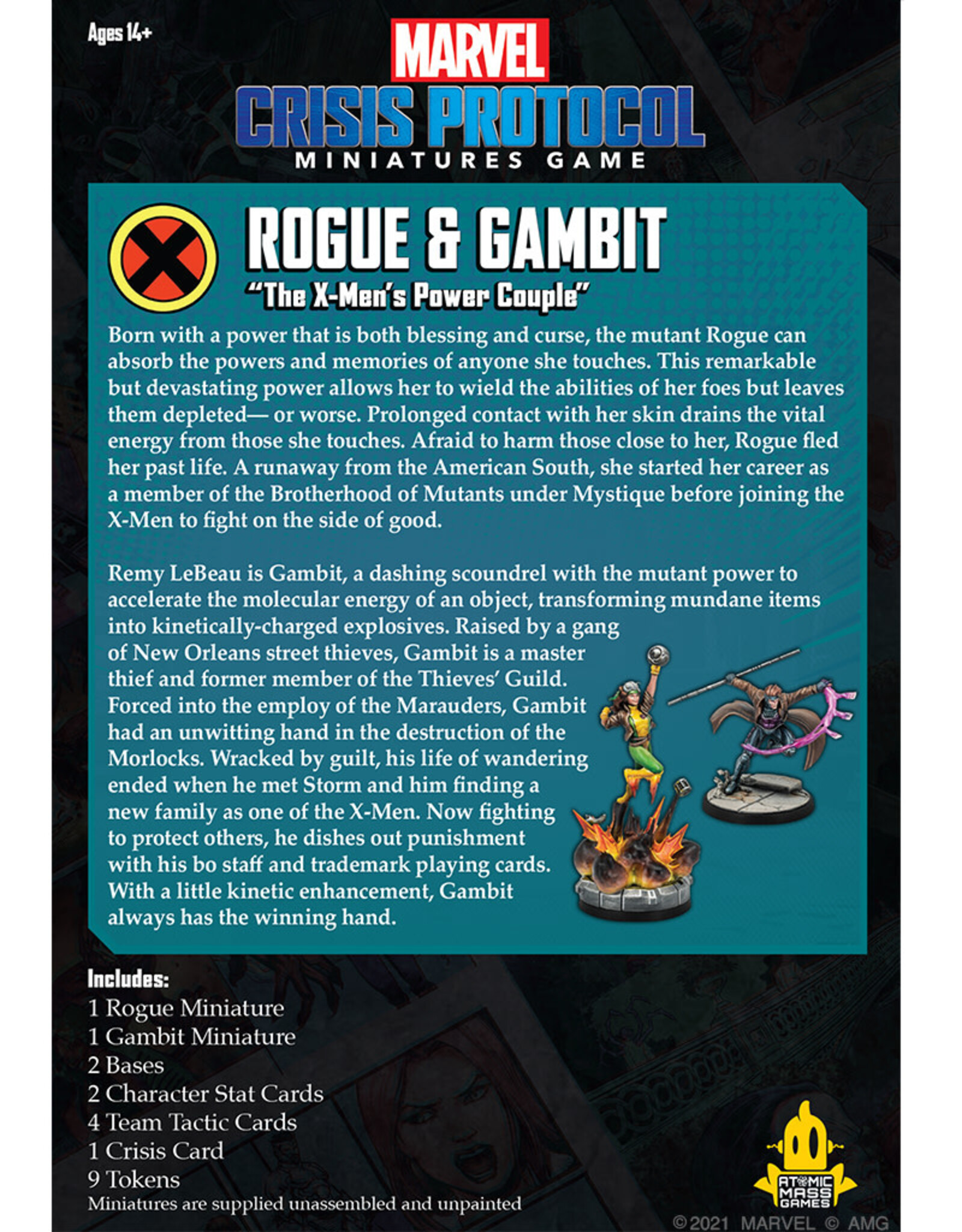 Atomic Mass Marvel Crisis Protocol: Rogue and Gambit